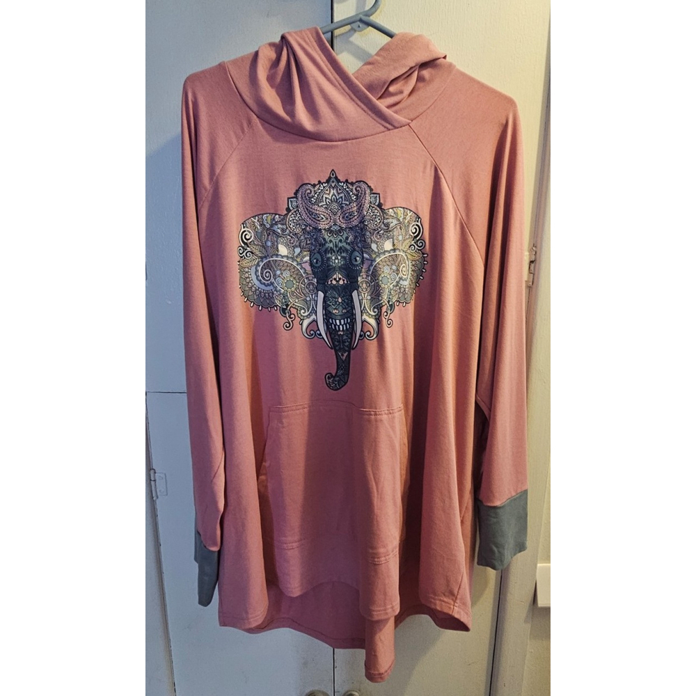 Elephant/ganesh lightweight hoodie